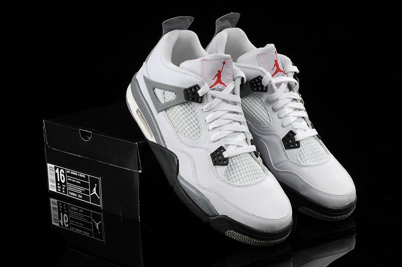 Air Jordan Retro 4,5 Nouveau Chaussures Hommes Blanc (2)